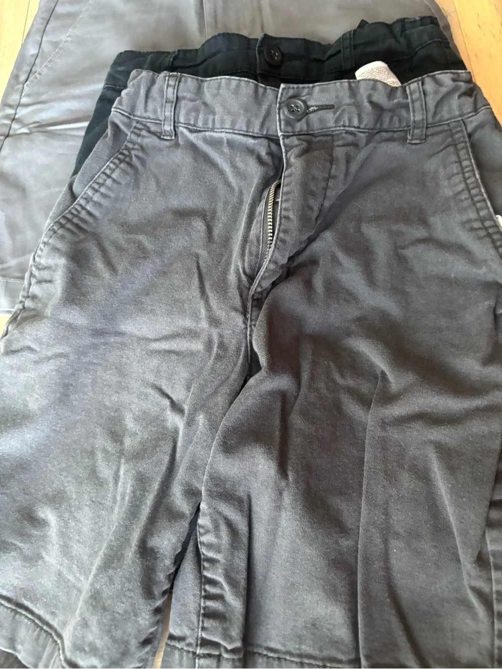 Old Navy Boys Gray and Black Shorts Pack